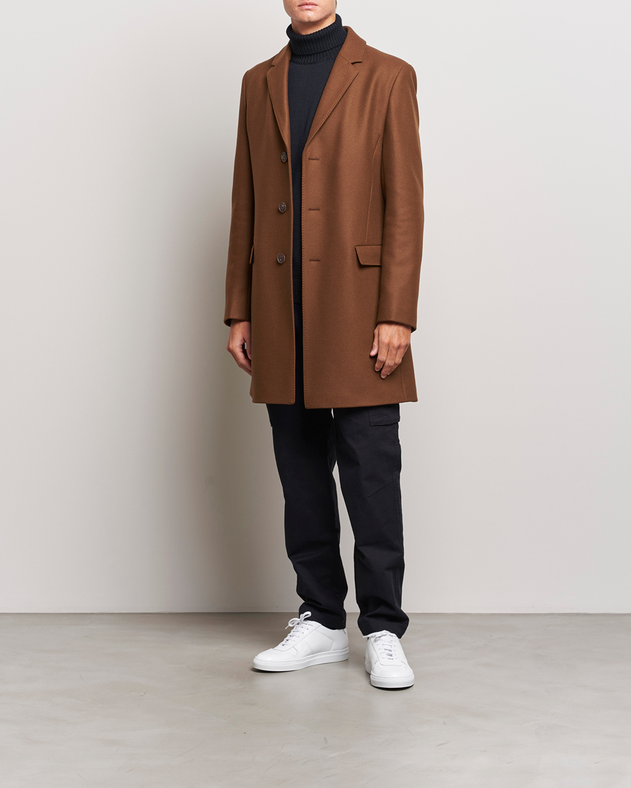 Herre | Jakker | HUGO | Migor Wool Coat Rust