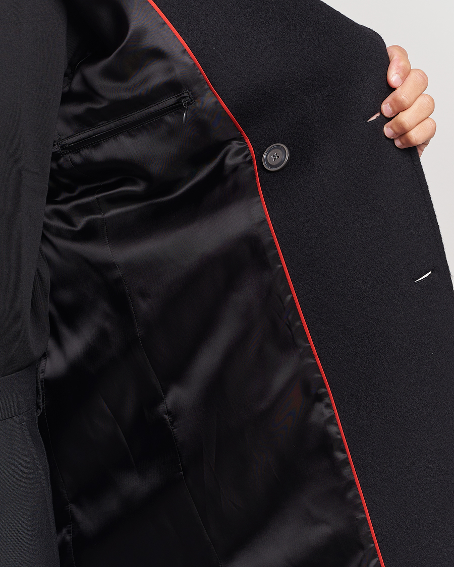 Herre | Jakker | HUGO | Miroy Wool Double Breasted Coat Black