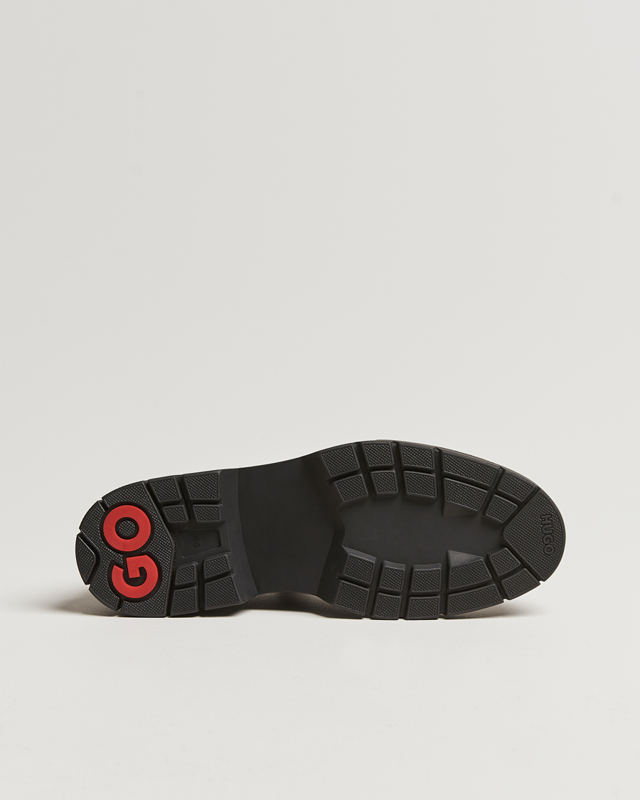 Herre | HUGO Denzel Chunky Leather Derby Black | HUGO | Denzel Chunky Leather Derby Black