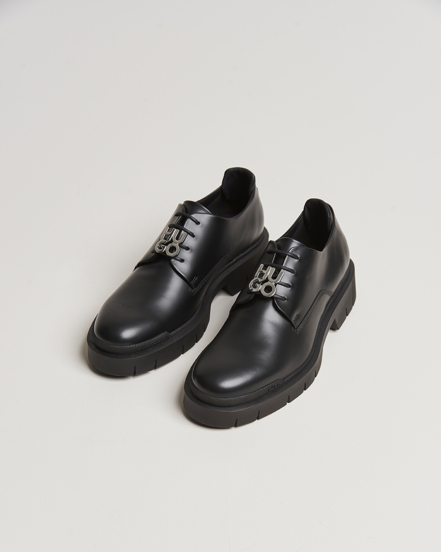 Herre | Derbys | HUGO | Denzel Chunky Leather Derby Black