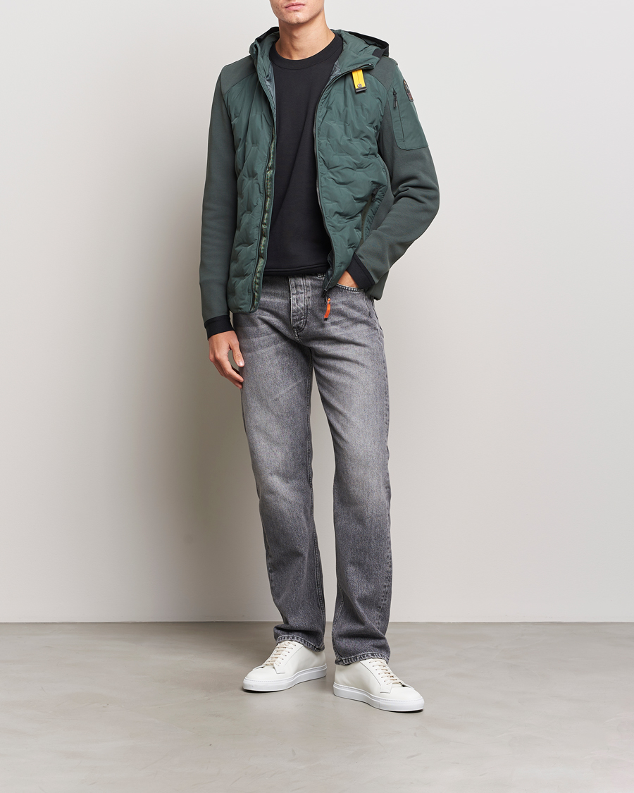 Herre | Jakker | Parajumpers | Benjy Jacquard Hybrid Jacket Green Gables