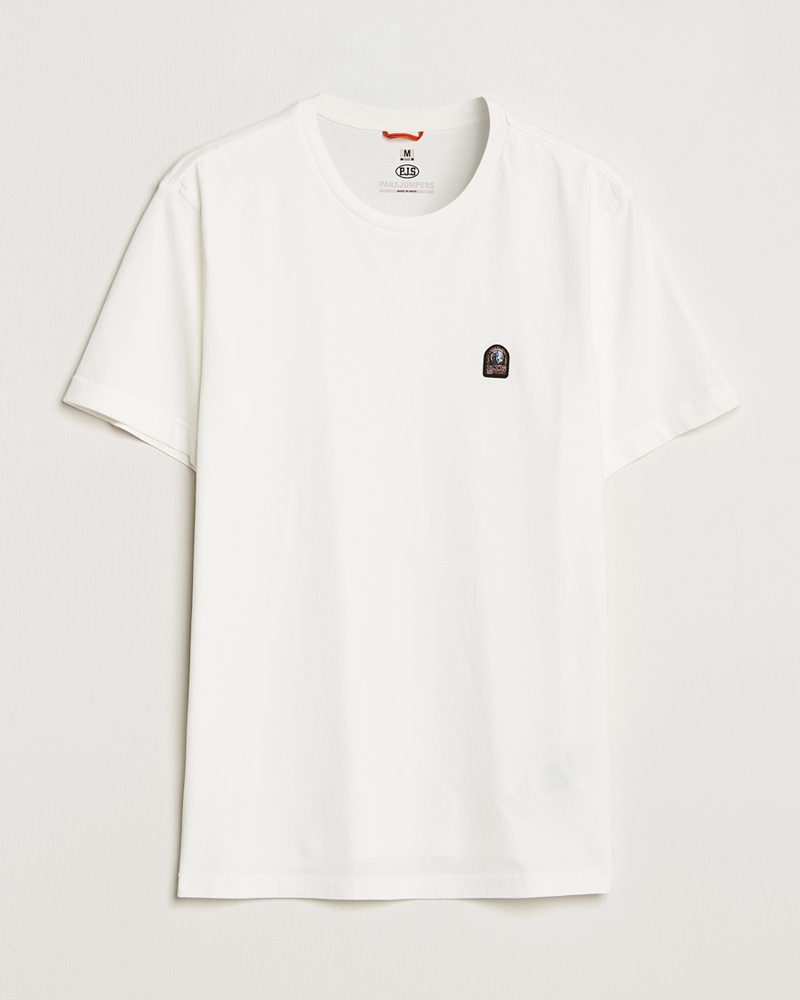 Herre | T-Shirts | Parajumpers | Patch Crew Neck T-Shirt Off White