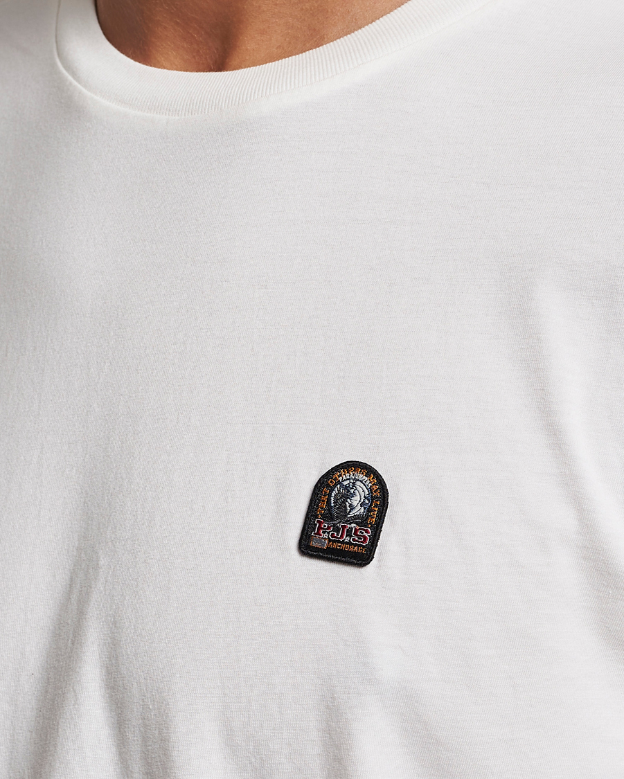 Herre | T-Shirts | Parajumpers | Patch Crew Neck T-Shirt Off White