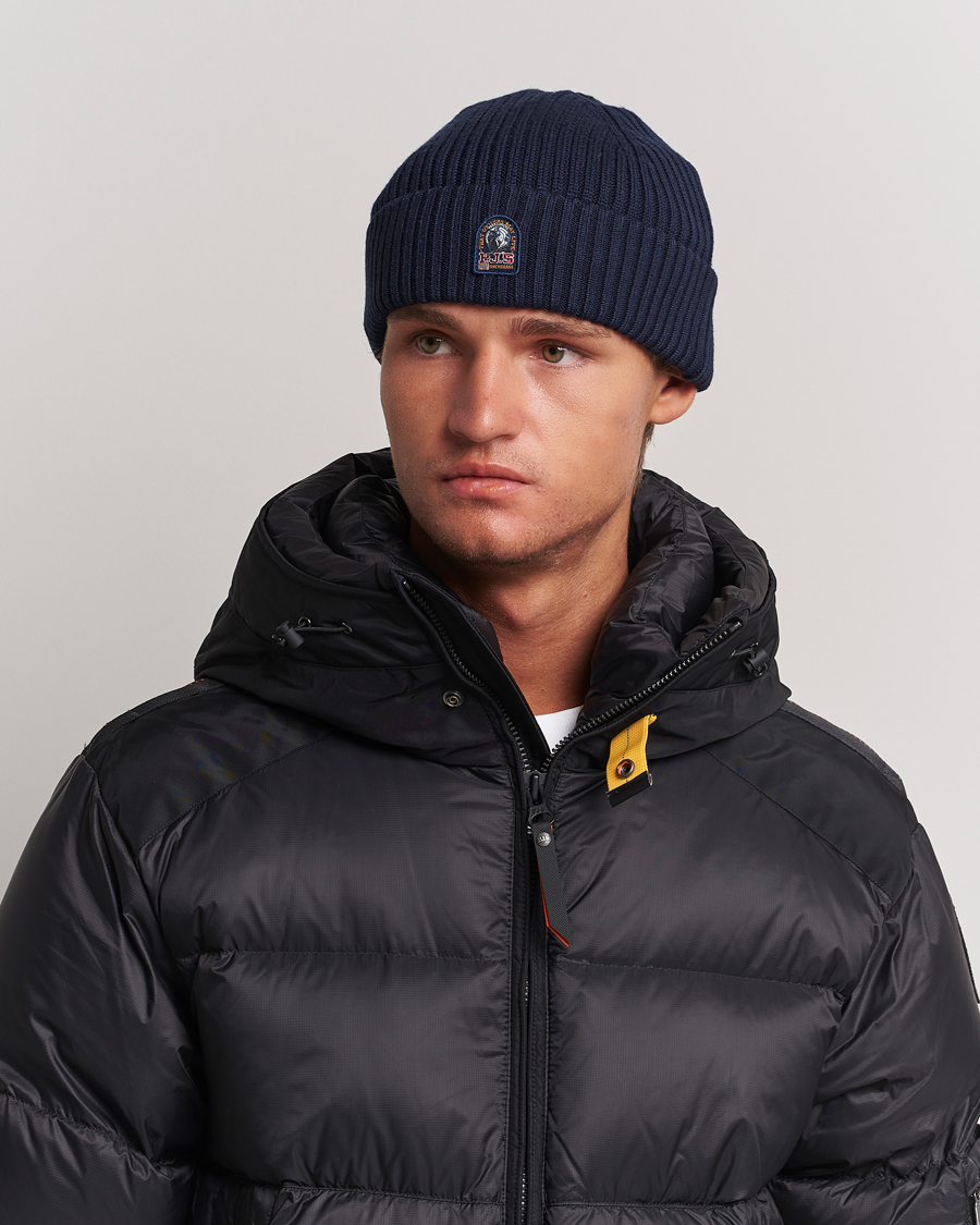 Herre | Parajumpers Ribbed Hat Navy | Parajumpers | Ribbed Hat Navy