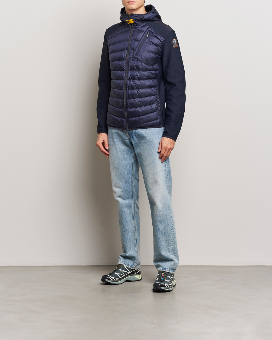 Herre | Jakker | Parajumpers | Nolan Down Hybrid Hooded Jacket Navy