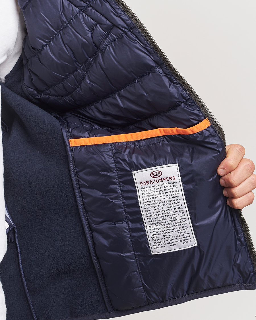 Herre | Jakker | Parajumpers | Nolan Down Hybrid Hooded Jacket Navy