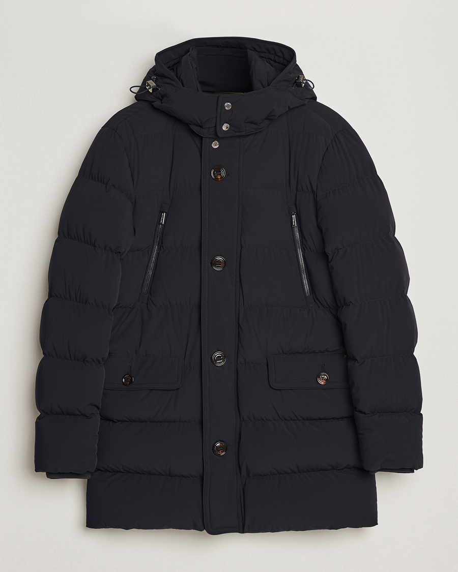 Herre | Jakker | MooRER | Gorner Water resistant Nylon Parka Navy
