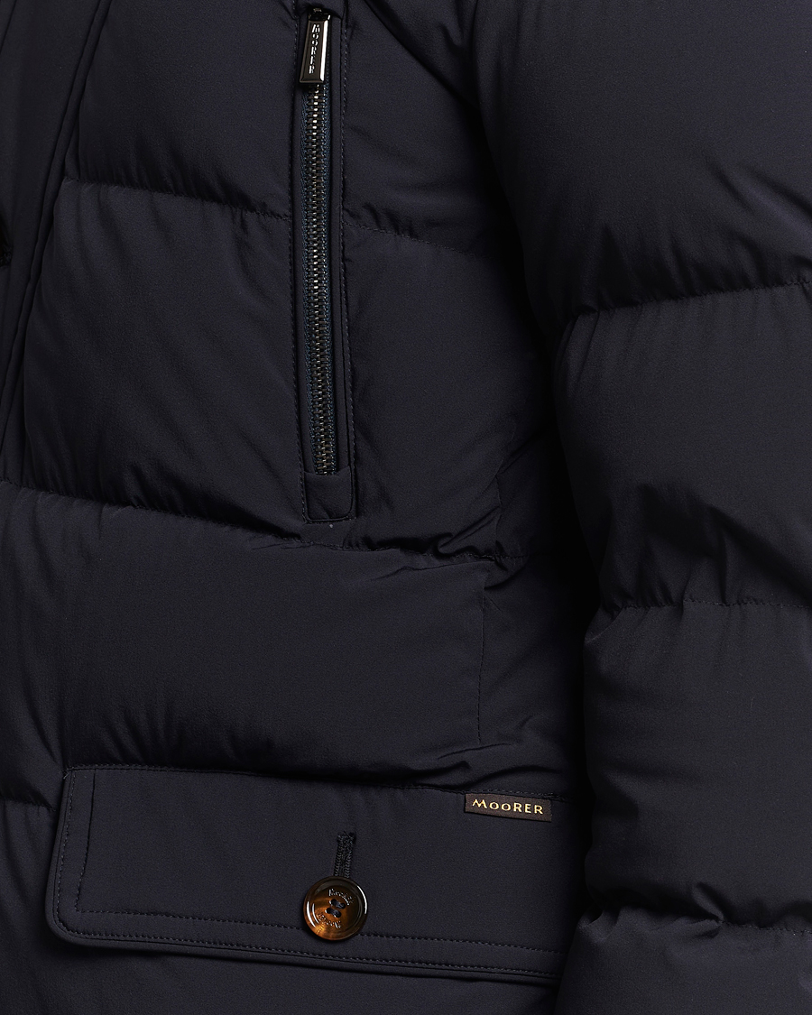 Herre | Jakker | MooRER | Gorner Water resistant Nylon Parka Navy