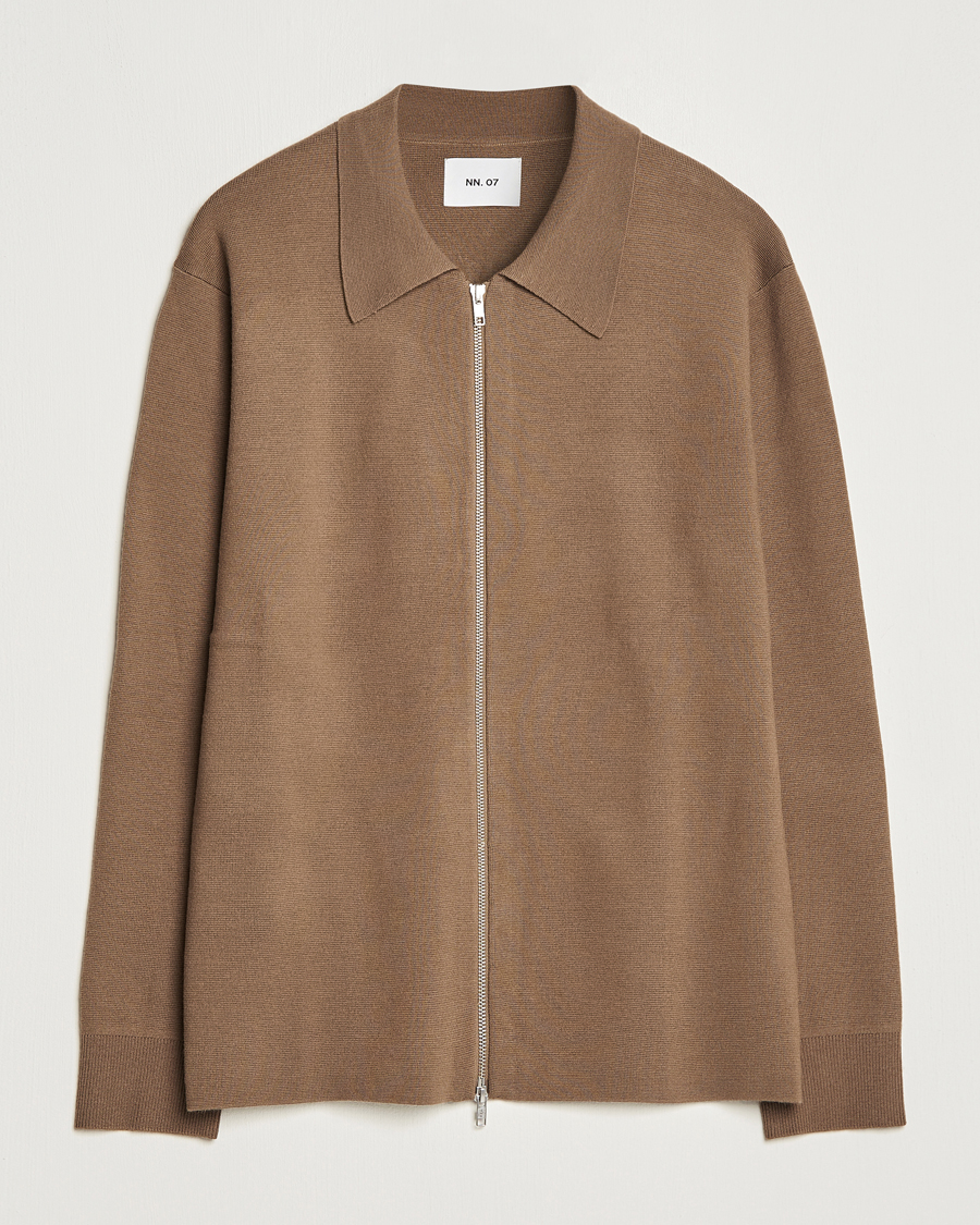 Herre | Trøjer | NN07 | Harald Knitted Full Zip Shitake