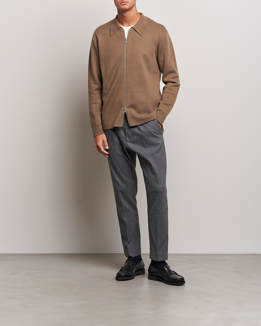 Herre | Trøjer | NN07 | Harald Knitted Full Zip Shitake