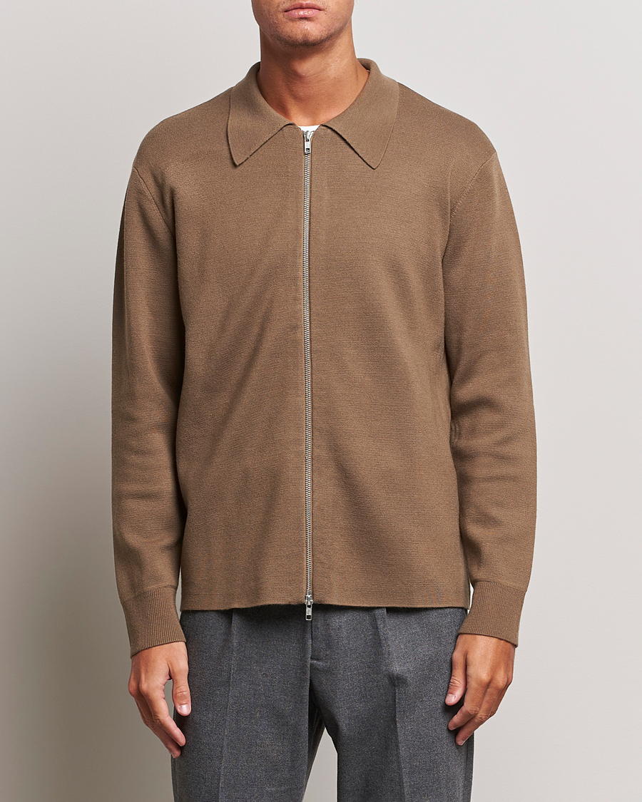 Herre | Trøjer | NN07 | Harald Knitted Full Zip Shitake