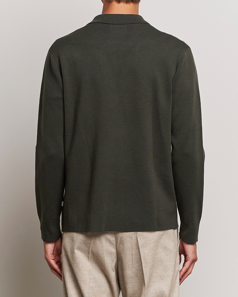 Herre | Trøjer | NN07 | Harald Knitted Full Zip Dark Green