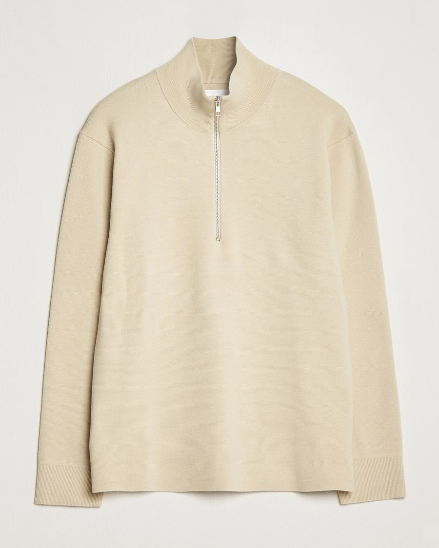 Herre | Trøjer | NN07 | Harald Cotton/Modal Half Zip Ecru