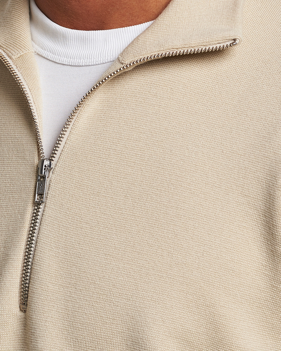 Herre | Trøjer | NN07 | Harald Cotton/Modal Half Zip Ecru