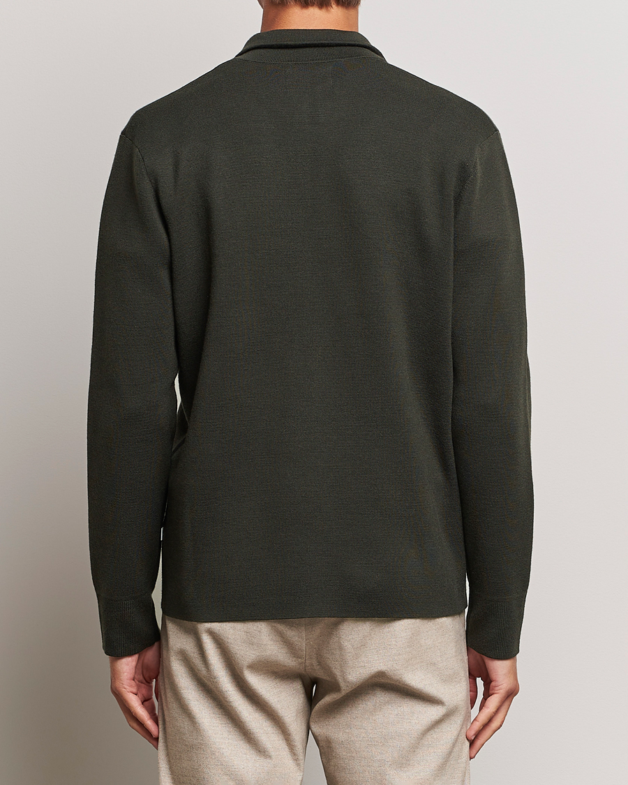 Herre | Trøjer | NN07 | Harald Cotton/Modal Half Zip Dark Army
