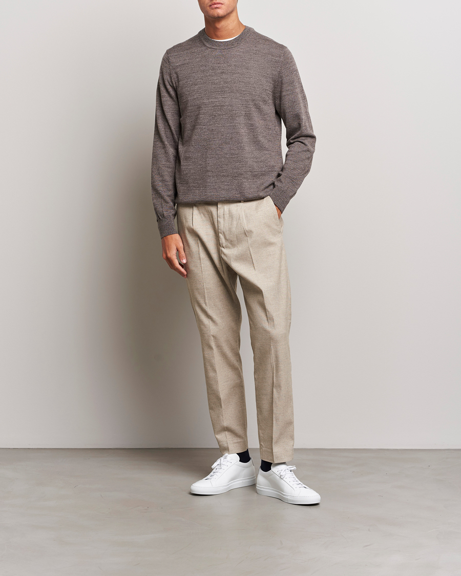 Herre | Trøjer | NN07 | Ted Merino Crew Neck Pullover Shitake