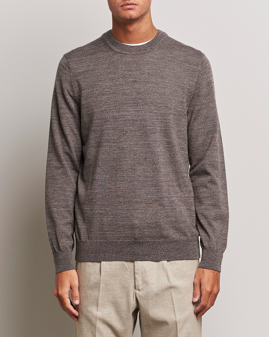 Herre | Trøjer | NN07 | Ted Merino Crew Neck Pullover Shitake