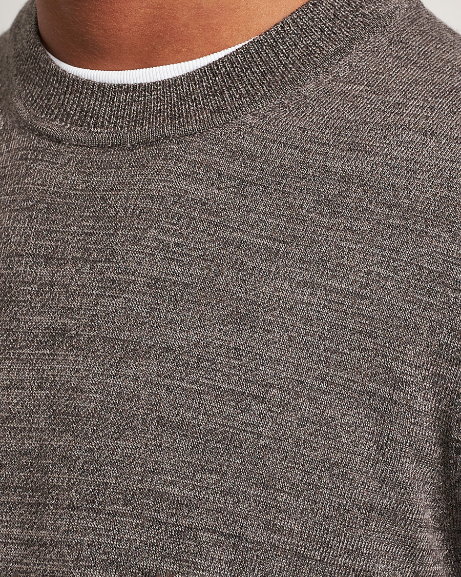 Herre | Trøjer | NN07 | Ted Merino Crew Neck Pullover Shitake