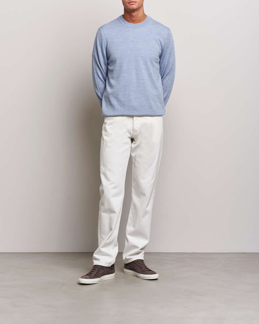 Herre | Trøjer | NN07 | Ted Merino Crew Neck Pullover Tink Blue