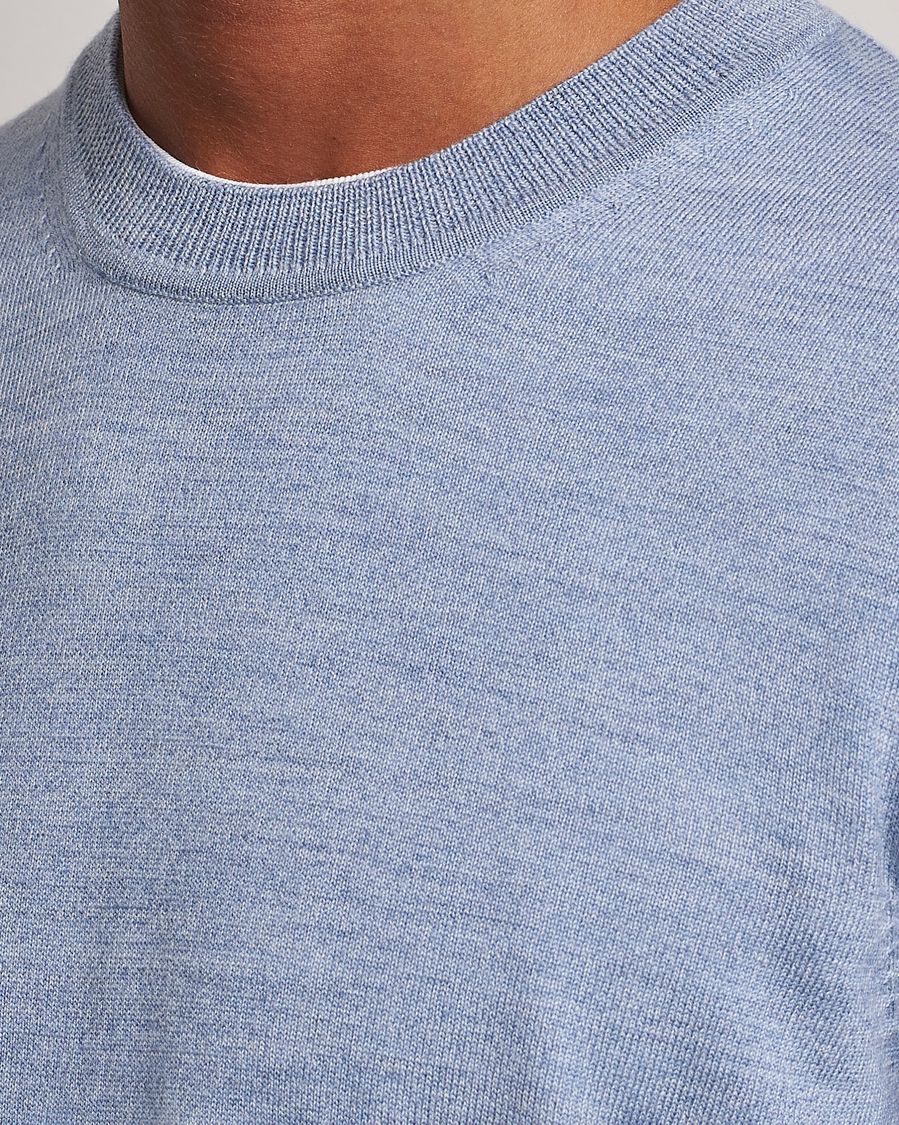 Herre | Trøjer | NN07 | Ted Merino Crew Neck Pullover Tink Blue