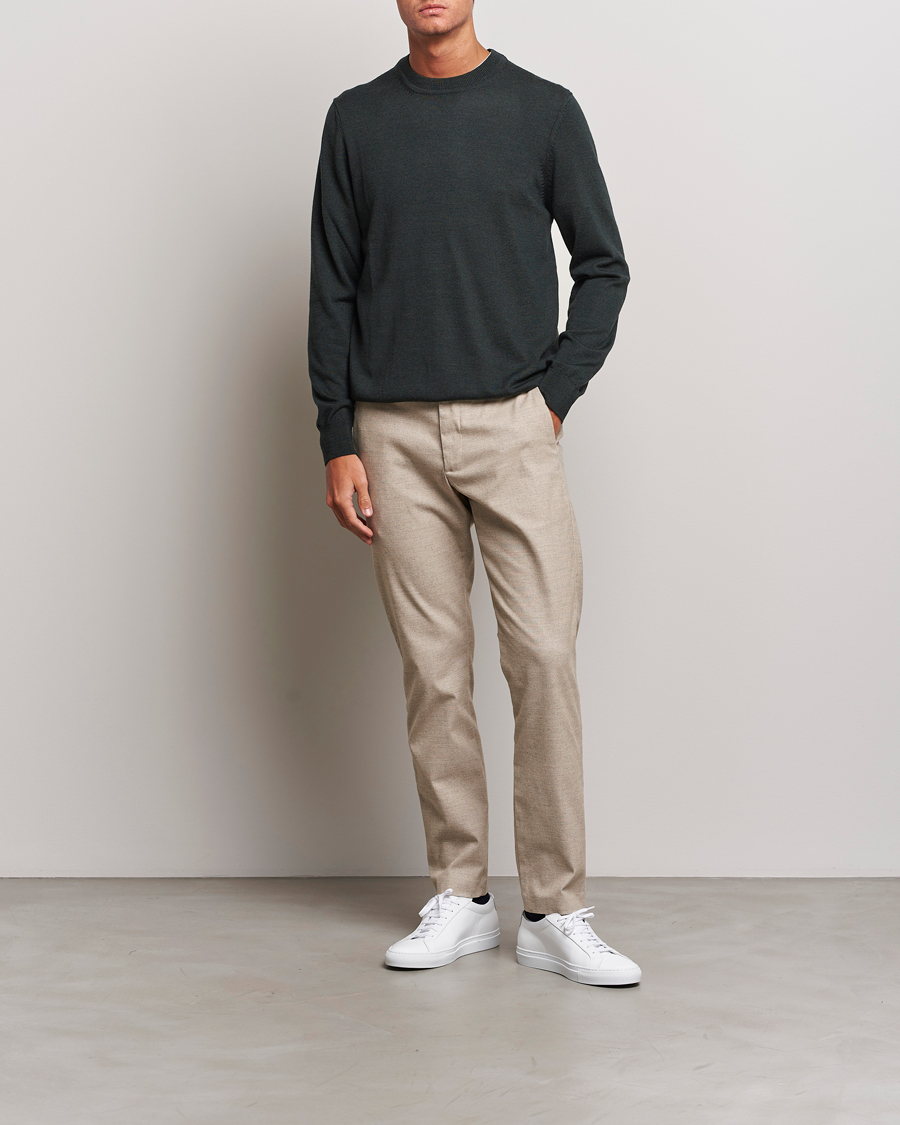 Herre | Trøjer | NN07 | Ted Merino Crew Neck Pullover Dark Army