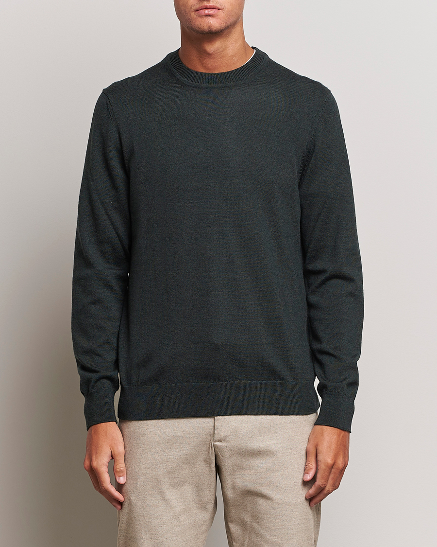 Herre | Trøjer | NN07 | Ted Merino Crew Neck Pullover Dark Army