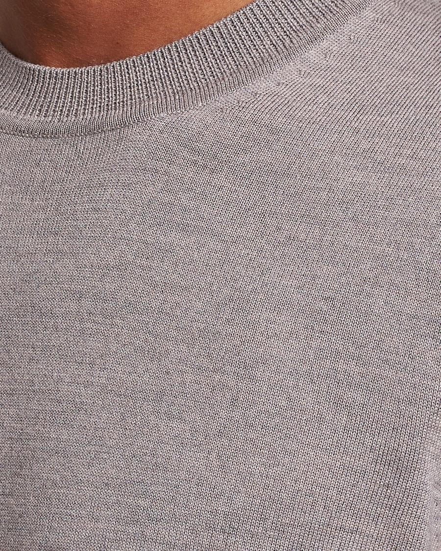 Herre | Trøjer | NN07 | Ted Merino Crew Neck Pullover Stone Melange