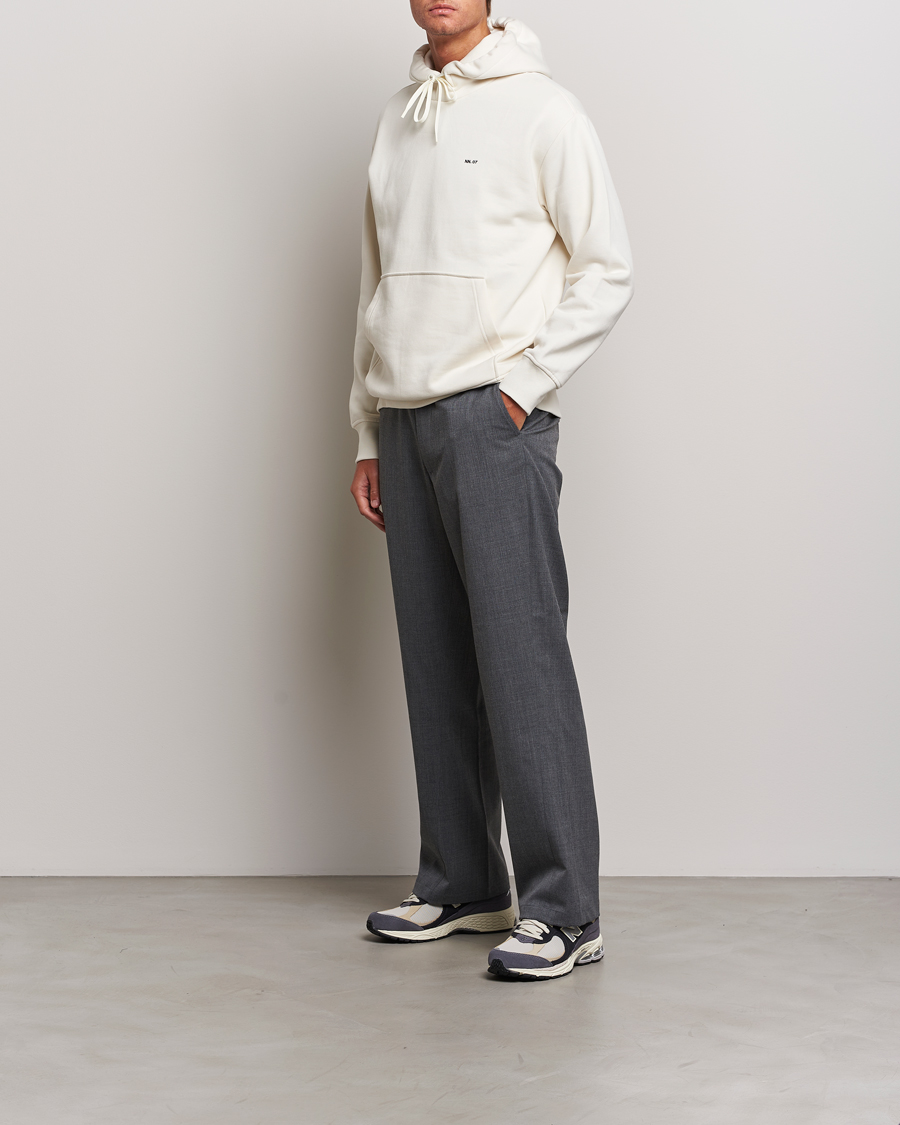 Herre | Trøjer | NN07 | Briggs Logo Hoodie Off White