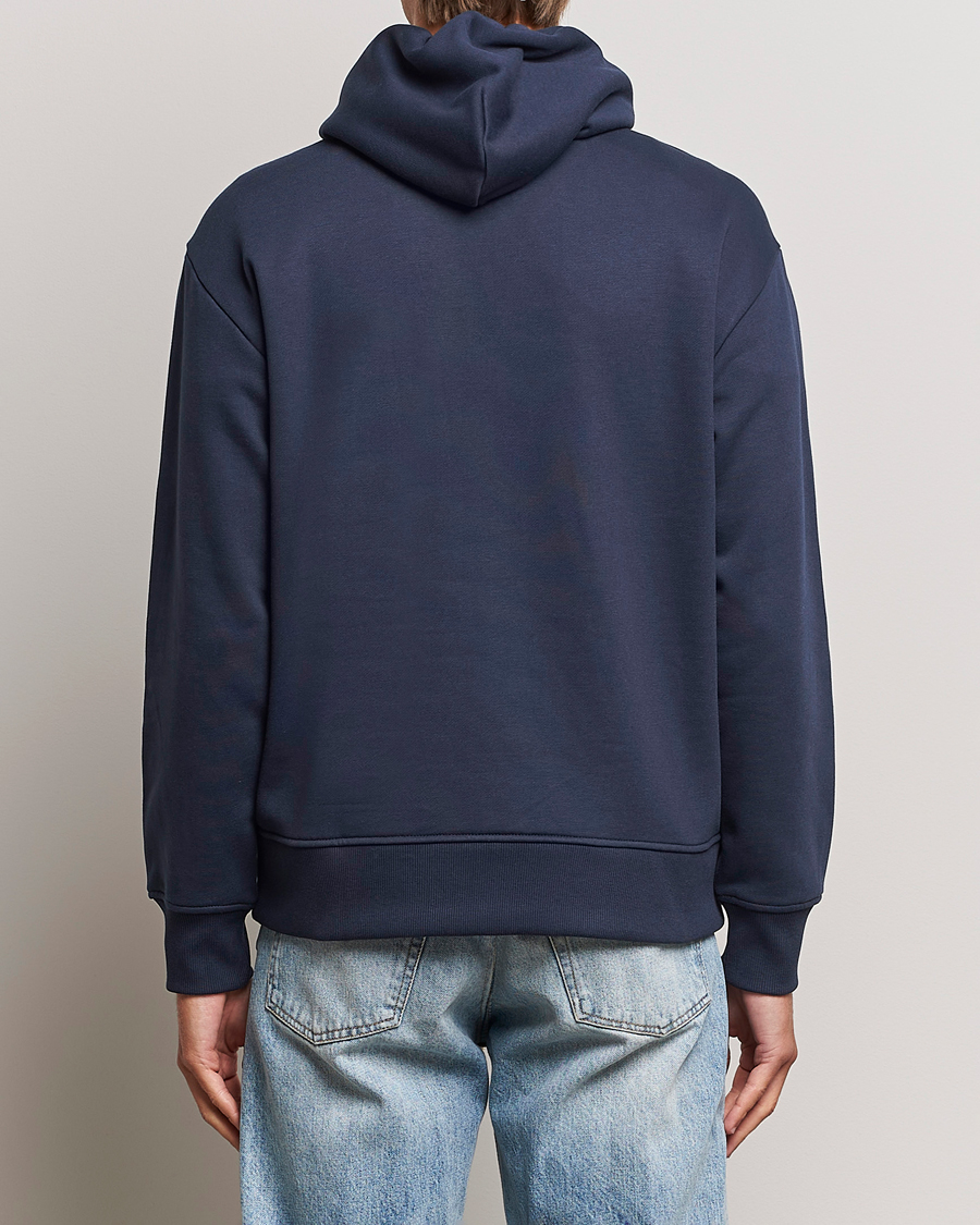 Herre | Trøjer | NN07 | Briggs Logo Hoodie Navy Blue