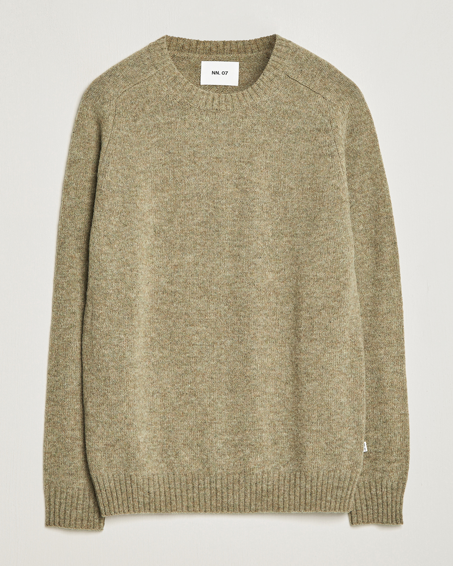 Herre | Trøjer | NN07 | Nathan Brushed Crew Neck Elmwood