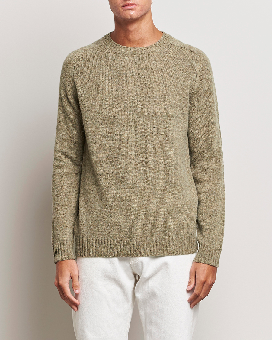 Herre | Trøjer | NN07 | Nathan Brushed Crew Neck Elmwood