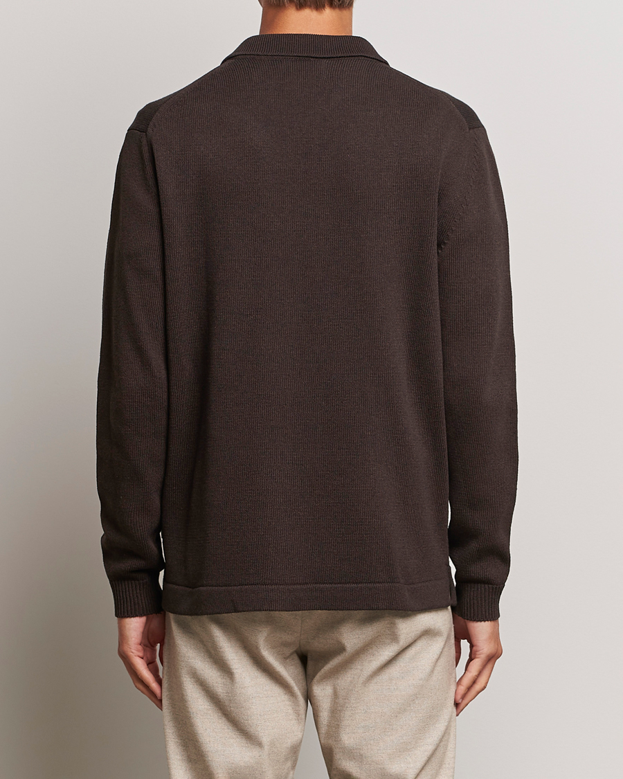 Herre | Trøjer | NN07 | Vito Knitted Polo Demitasse Brown