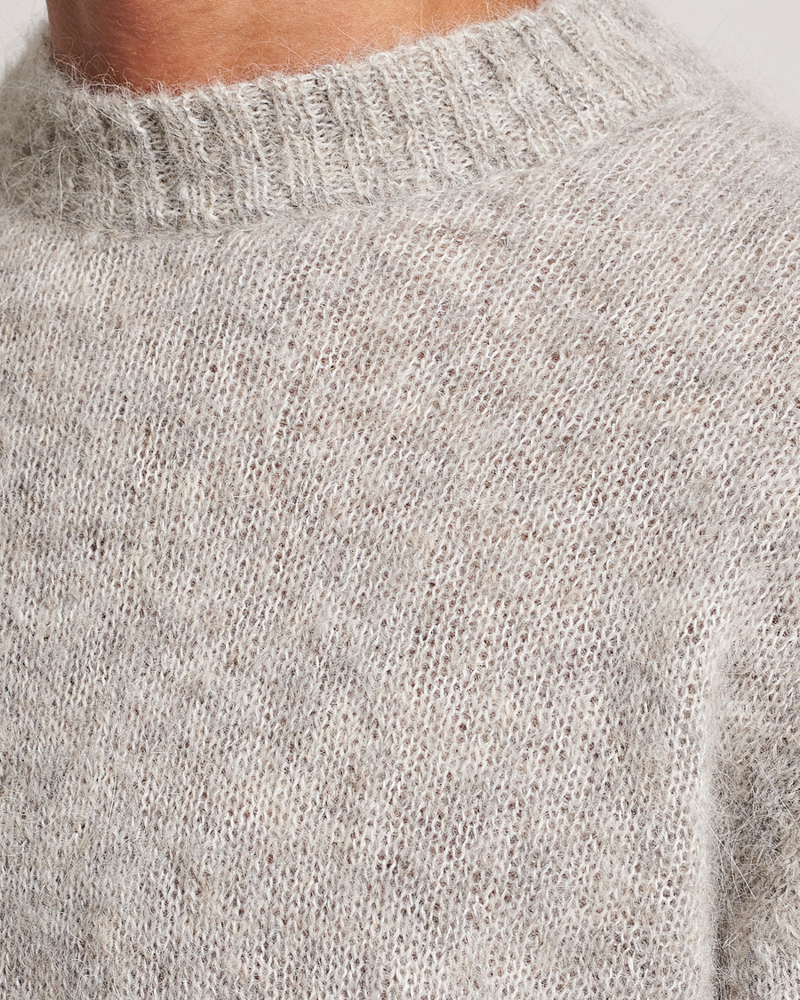 Herre | Trøjer | NN07 | Jack Wool Crew Neck Sweater Light Grey Melange