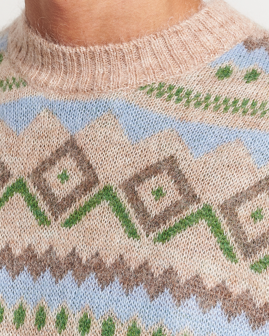 Herre | Trøjer | NN07 | Morgan Wool Fairisle Sweater Nature Melange