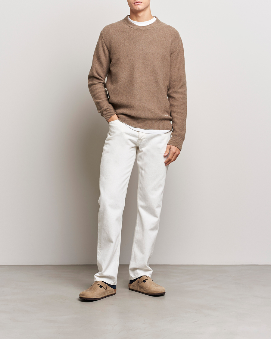 Herre | Trøjer | NN07 | Nigel Lambswool Crew Neck Pullover Shitake