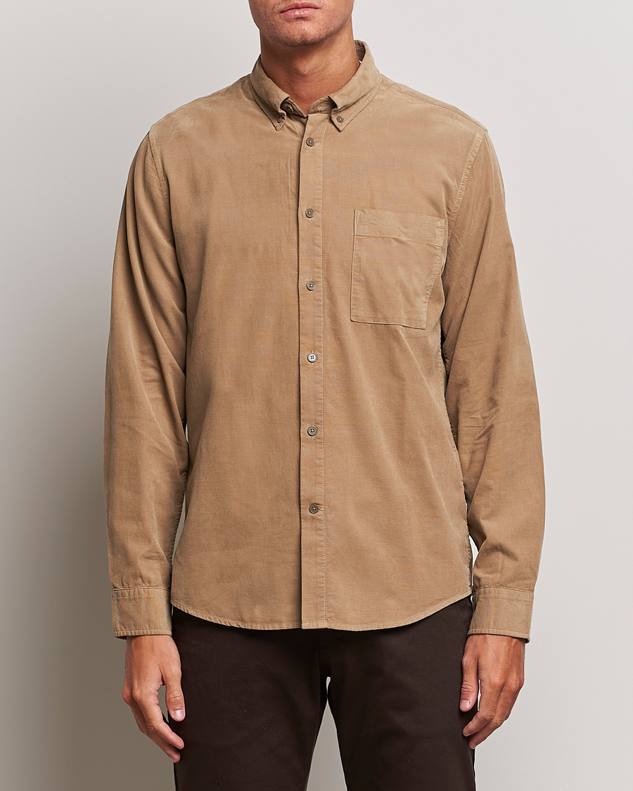Herre | Fløjlsskjorter | NN07 | Arne Baby Cord Shirt Shitake