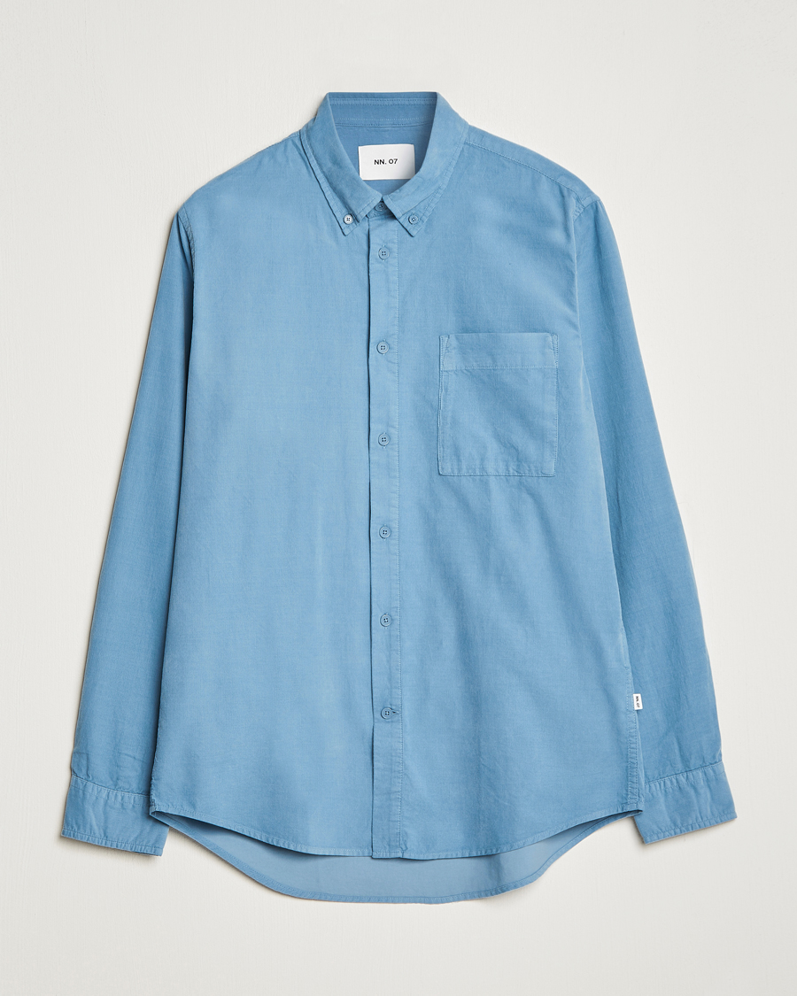 Herre | Skjorter | NN07 | Arne Baby Cord Shirt Dust Blue