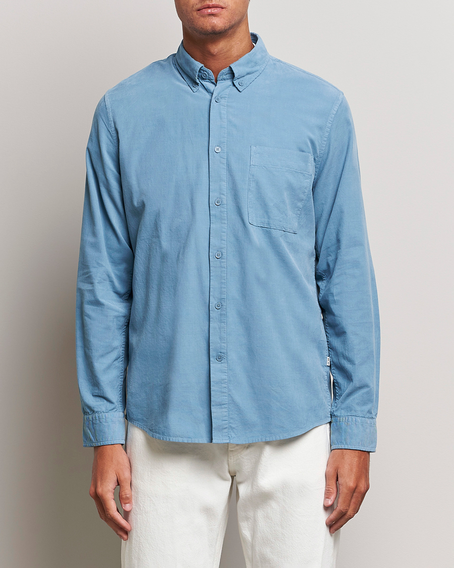 Herre | Skjorter | NN07 | Arne Baby Cord Shirt Dust Blue