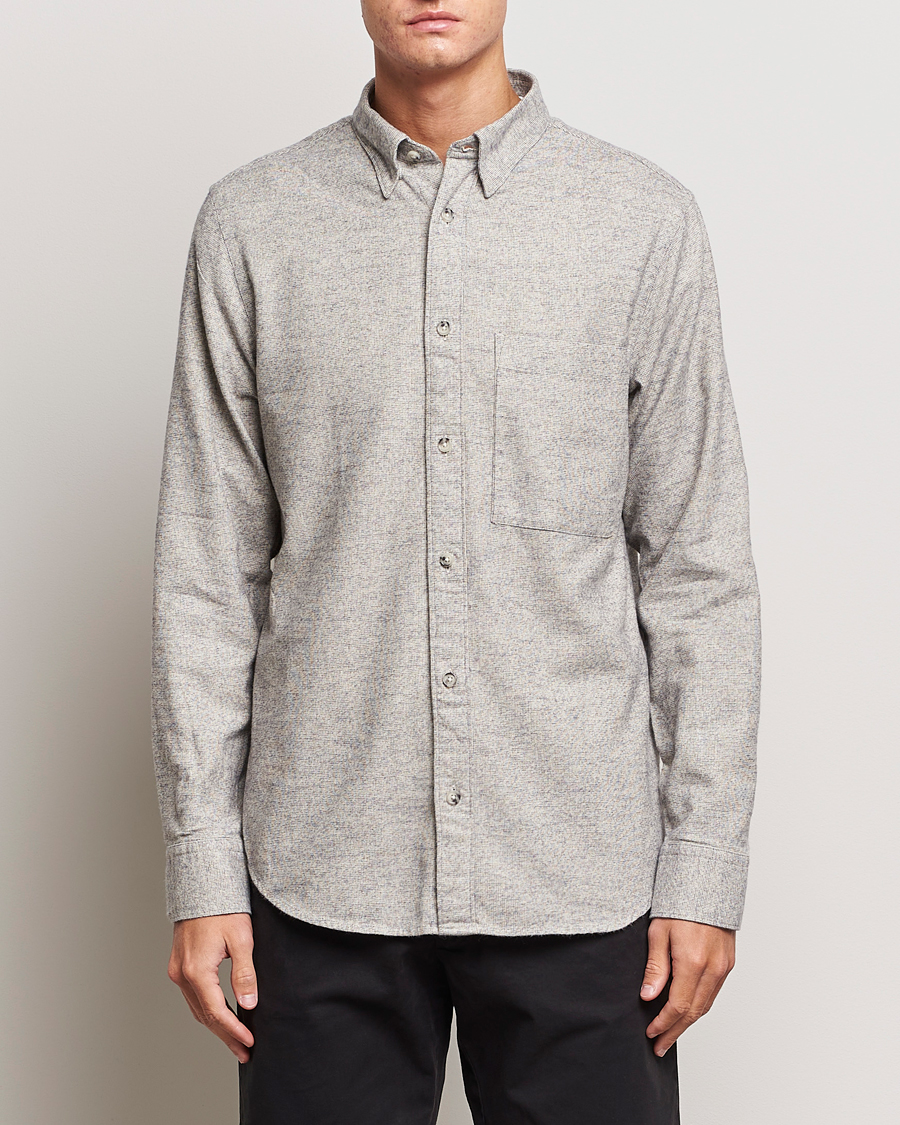 Herre | Flannelskjorter | NN07 | Cohen Brushed Flannel Shirt Black Multi
