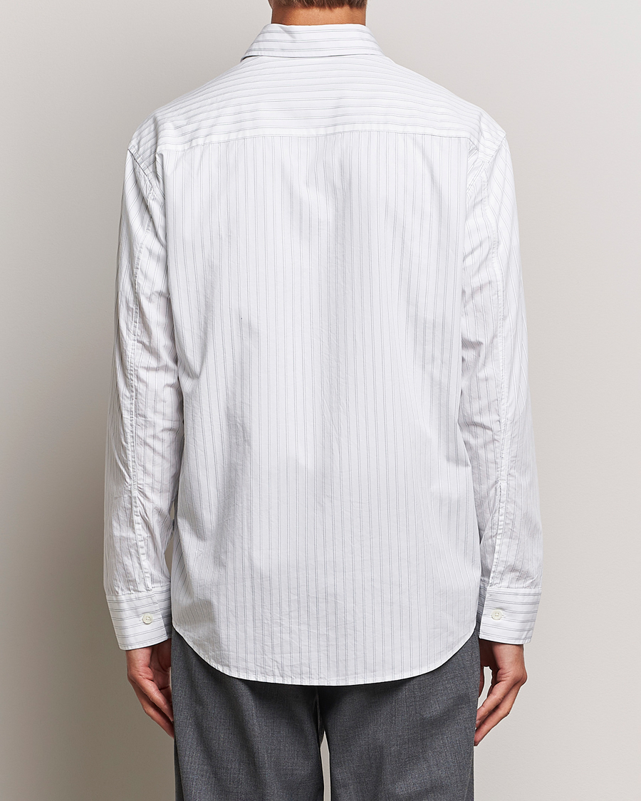 Herre | Skjorter | NN07 | Freddie Poplin Striped Shirt White/Black
