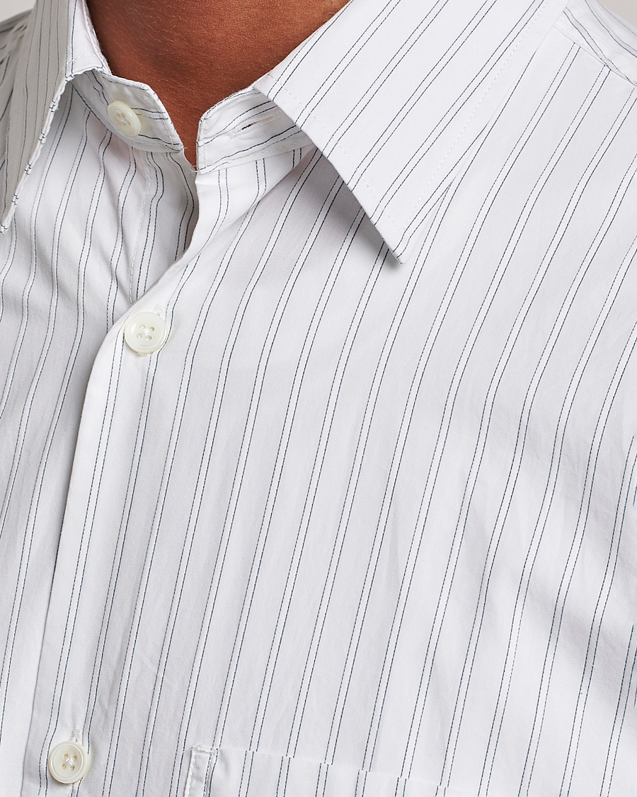 Herre | Skjorter | NN07 | Freddie Poplin Striped Shirt White/Black