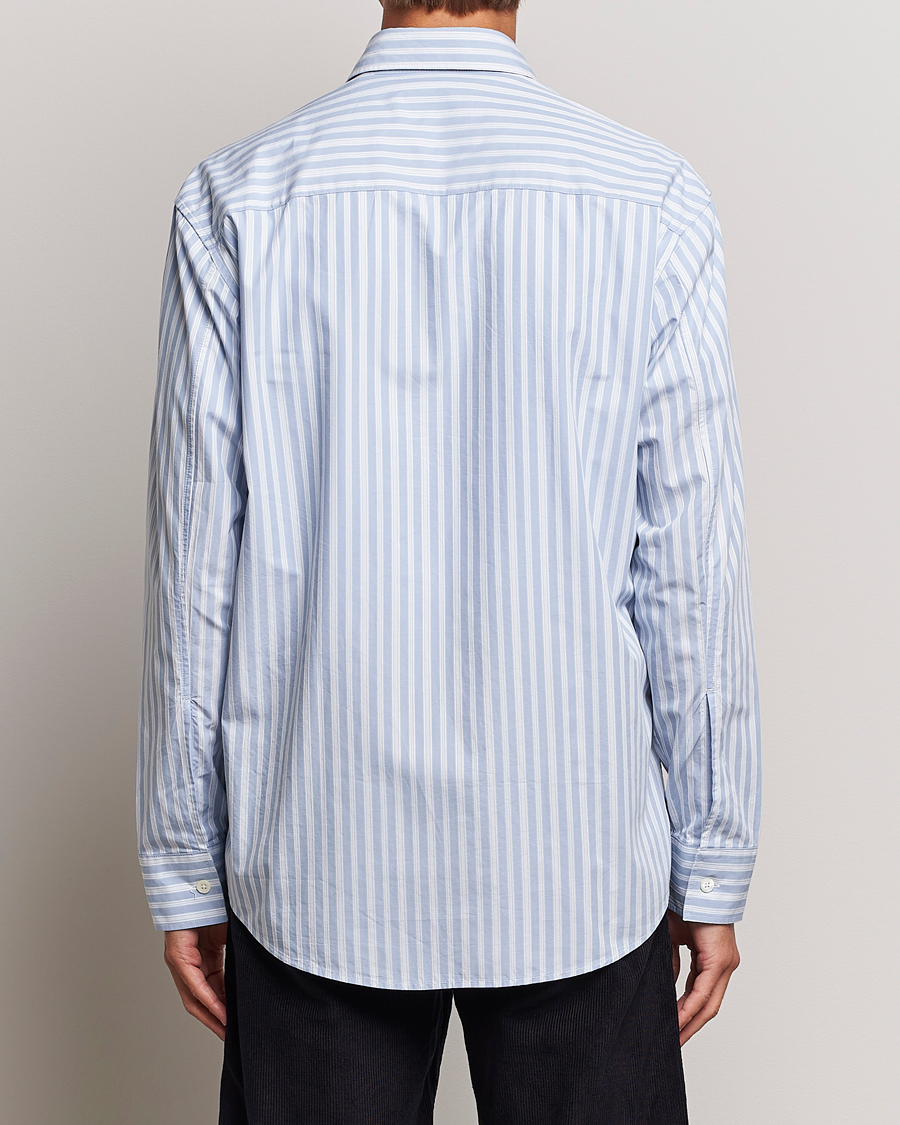 Herre | Skjorter | NN07 | Freddie Poplin Striped Shirt Blue/White
