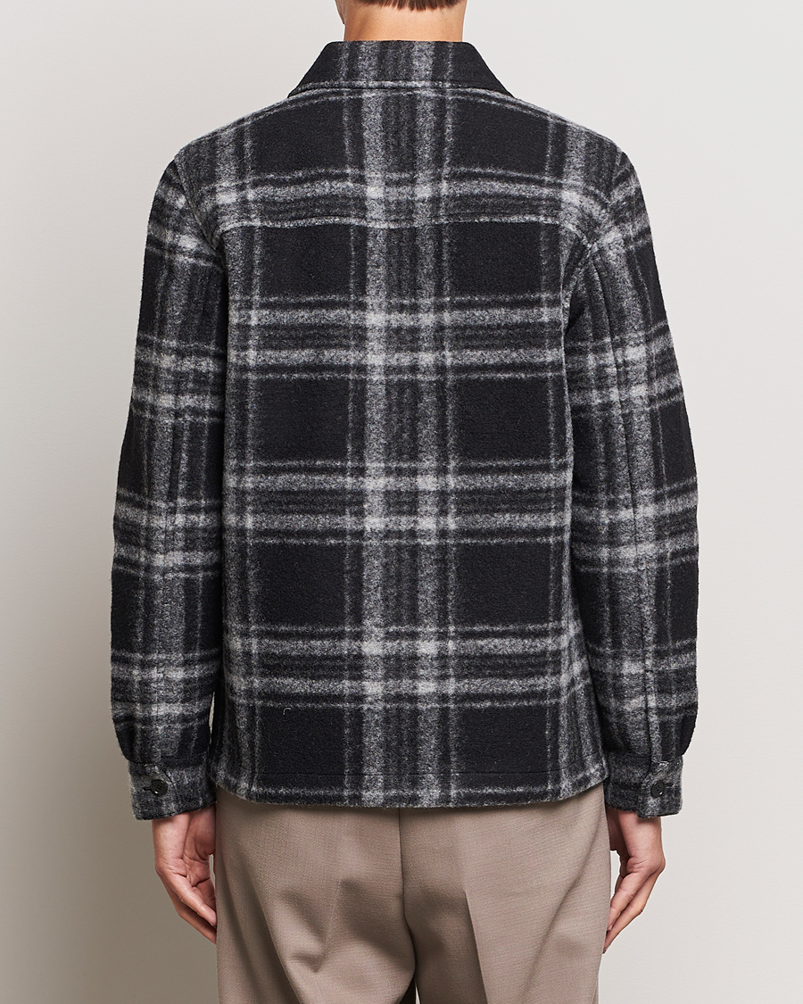 Herre | Jakker | NN07 | Wilas Checked Shirt Jacket Black