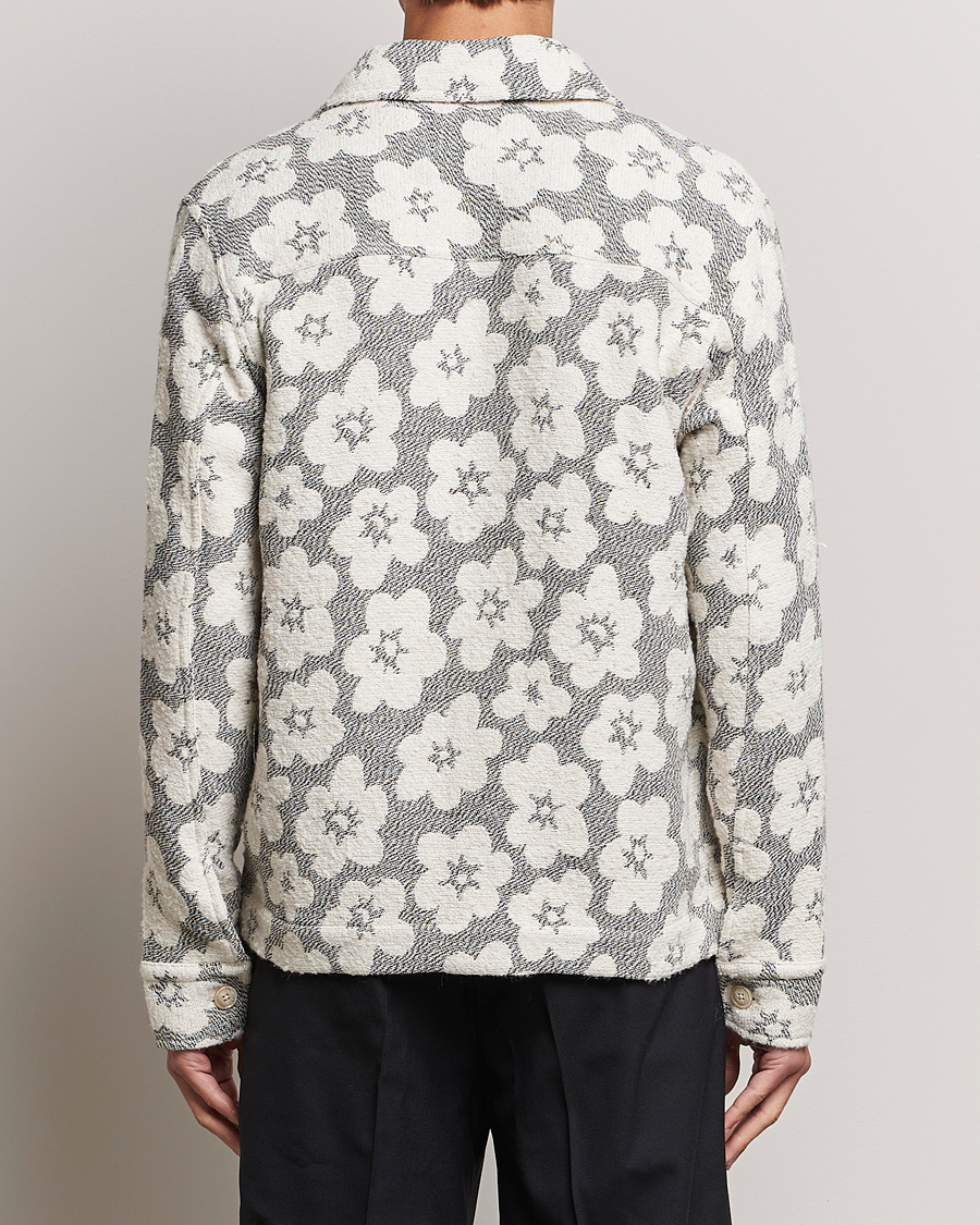 Herre | Jakker | NN07 | Rahim Flower Shirt Jacket White/Black