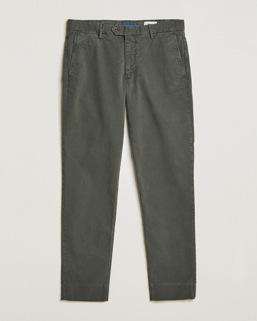 Herre | Bukser | NN07 | Wilhelm Regular Fit Stretch Chinos Dark Green