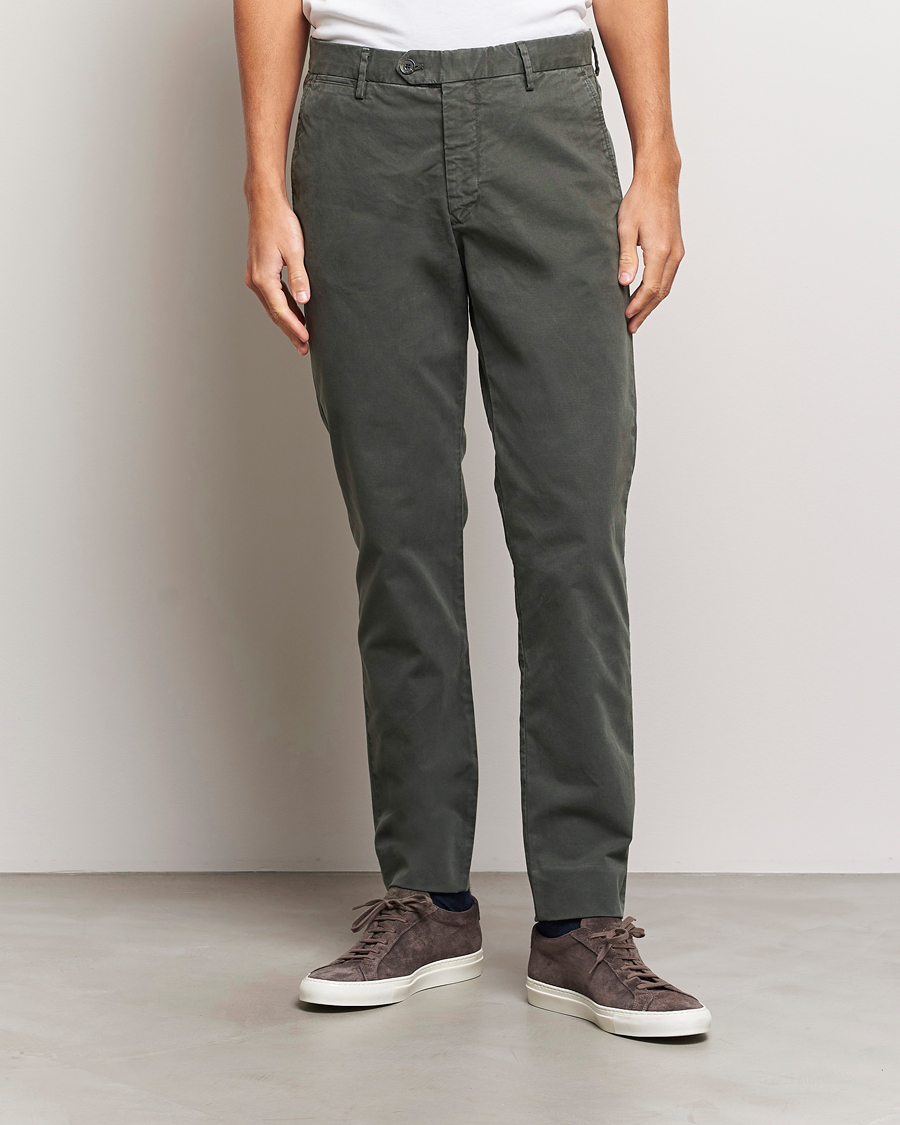 Herre | Bukser | NN07 | Wilhelm Regular Fit Stretch Chinos Dark Green