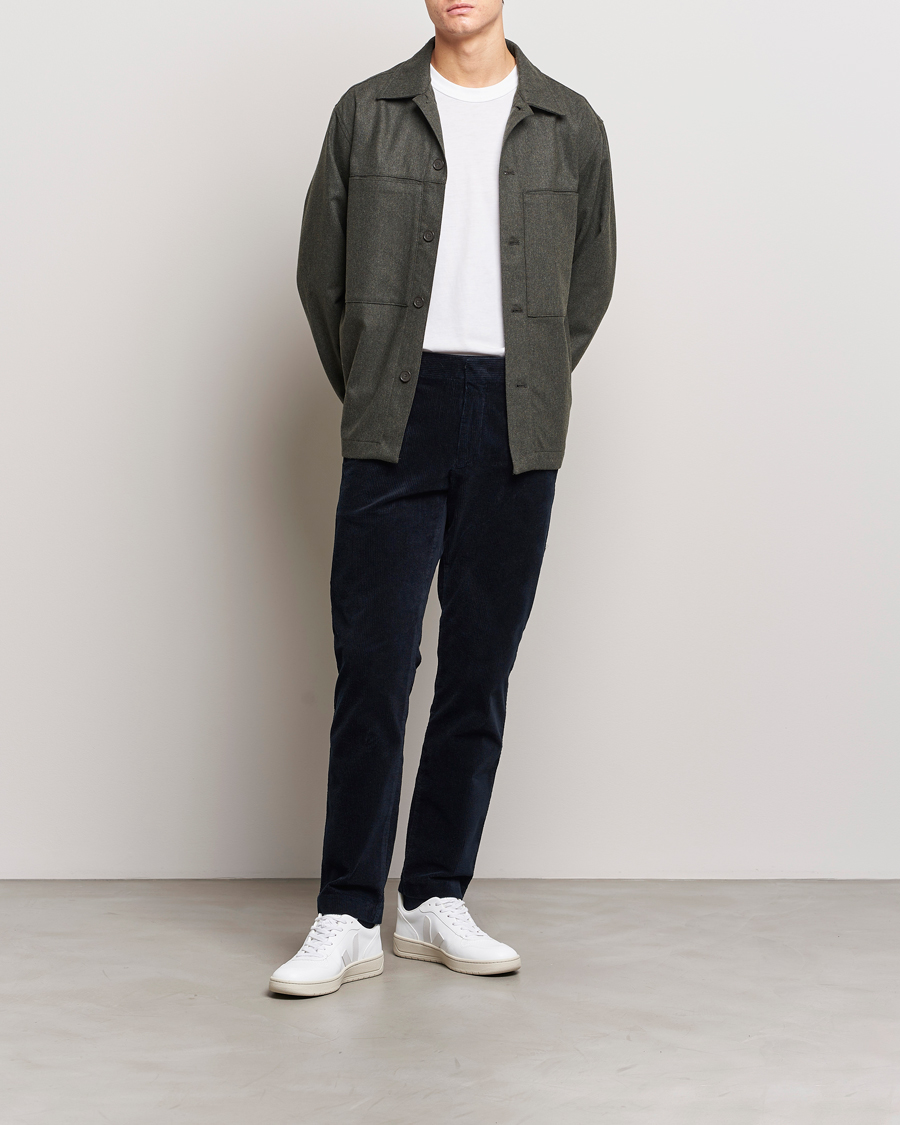 Herre | Bukser | NN07 | Theo Regular Fit Corduroy Chinos Navy Blue