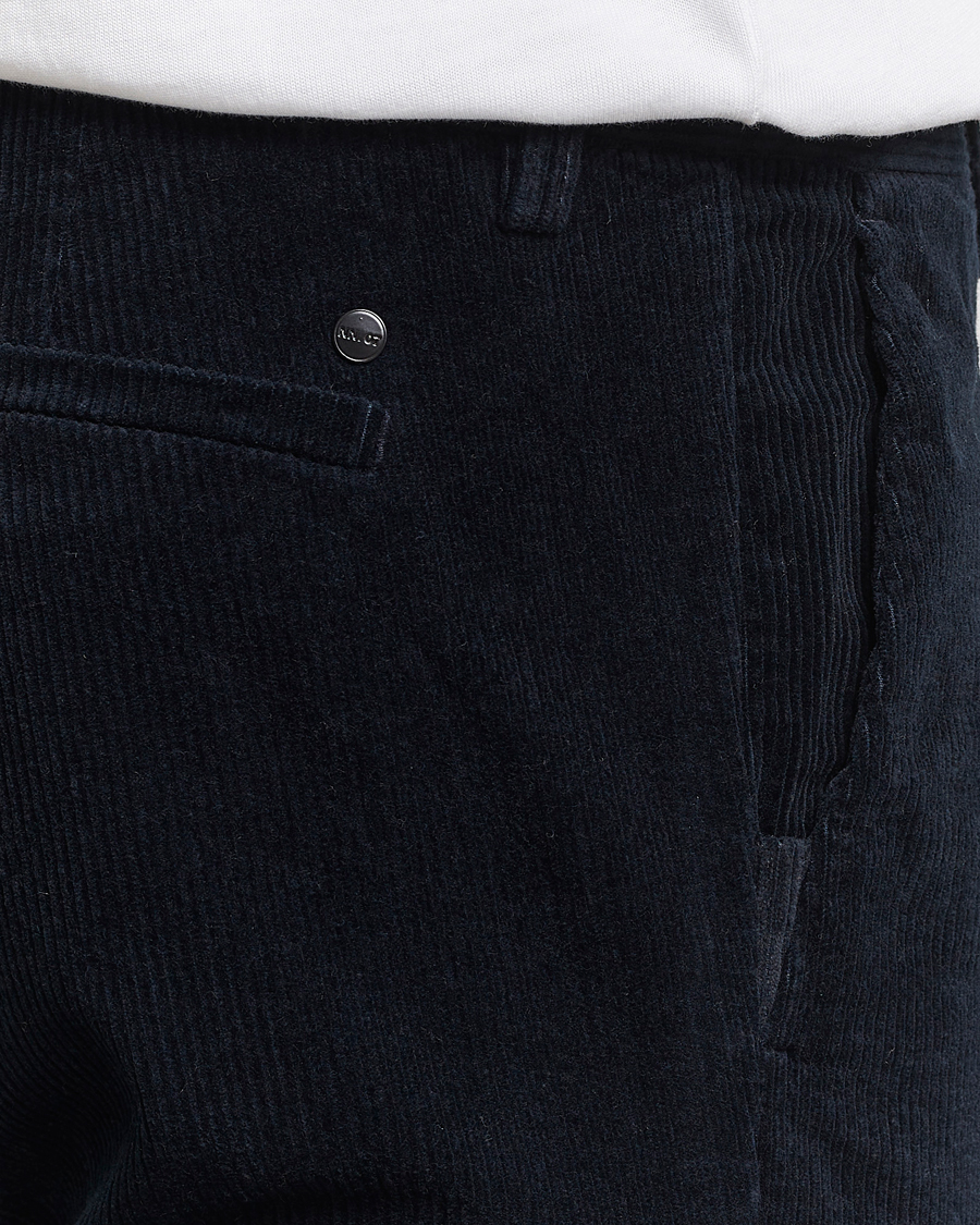 Herre | Bukser | NN07 | Theo Regular Fit Corduroy Chinos Navy Blue