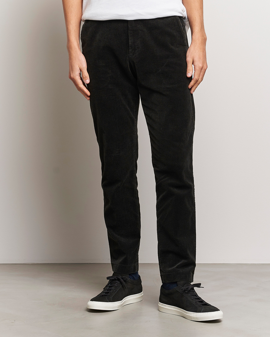 Herre | Bukser | NN07 | Theo Regular Fit Corduroy Chinos Dark Army