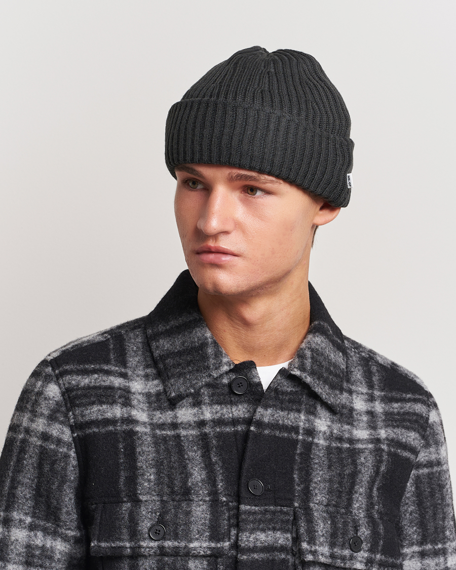 Herre | Huer | NN07 | Ribbed Hat Dark Green